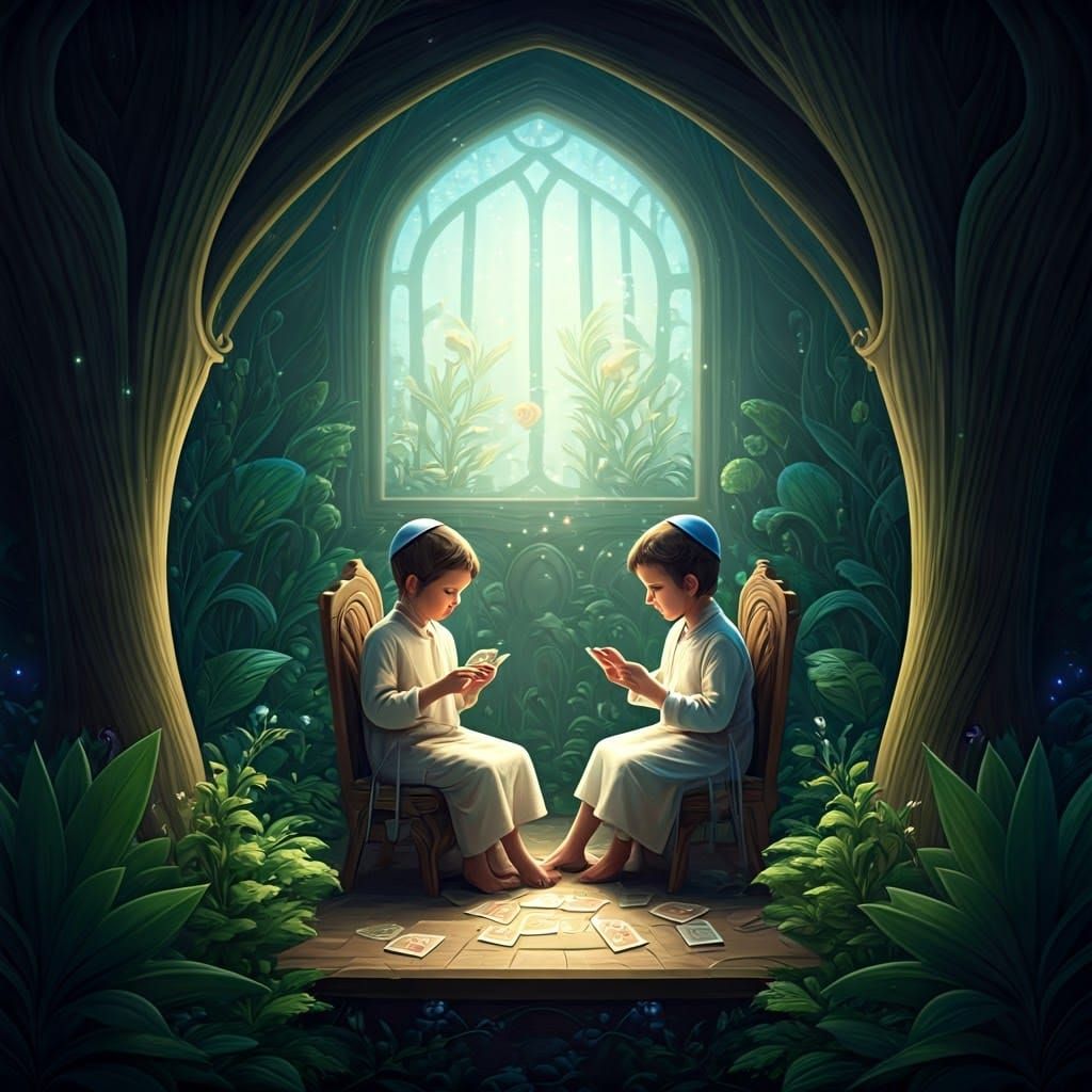 Surreal Jewish Children's Playroom in Whimsical, Ornate Styl...