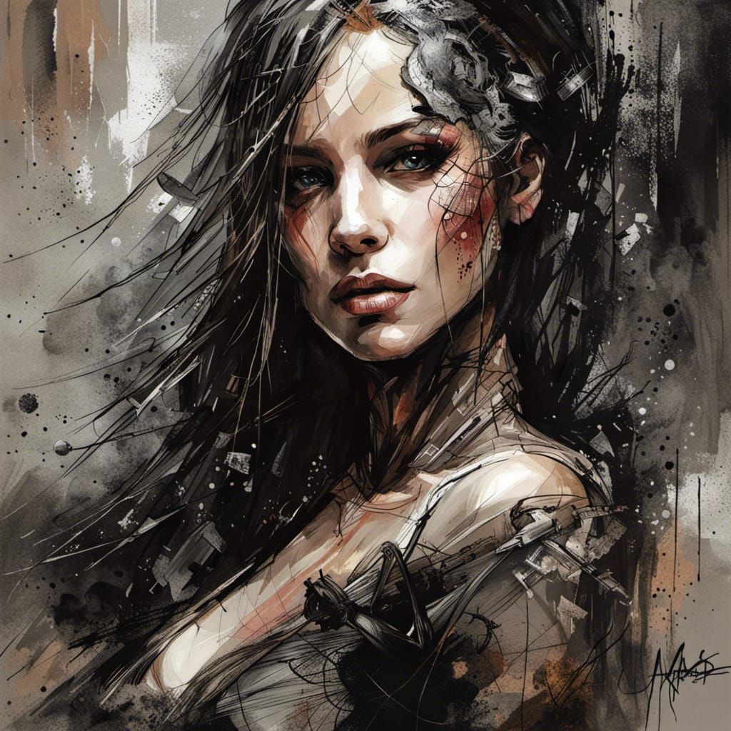 Dynamic Portrait in Mixed Artistic Styles