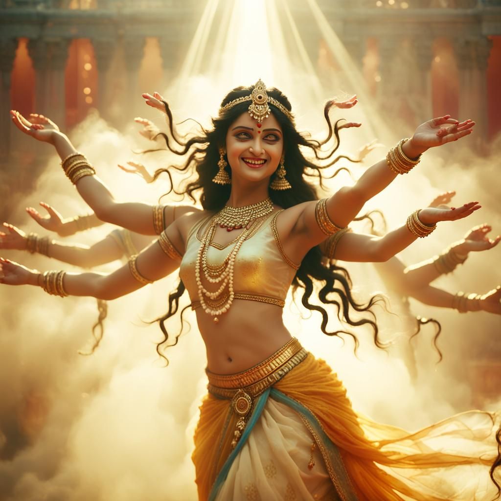 Durga as Belly Dancer in Divine Light