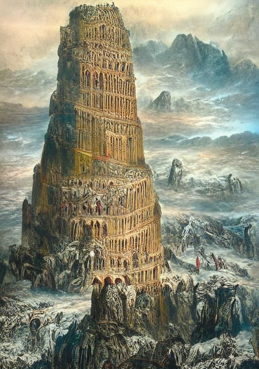 Towering Bone Structure Rising From Dark Water