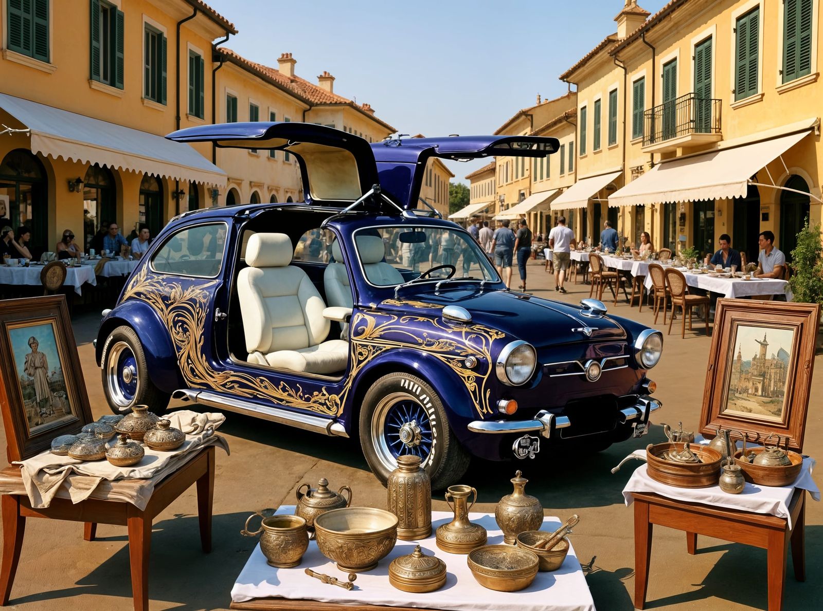 Seat 600 Gullwing in Mediterranean Summer Market