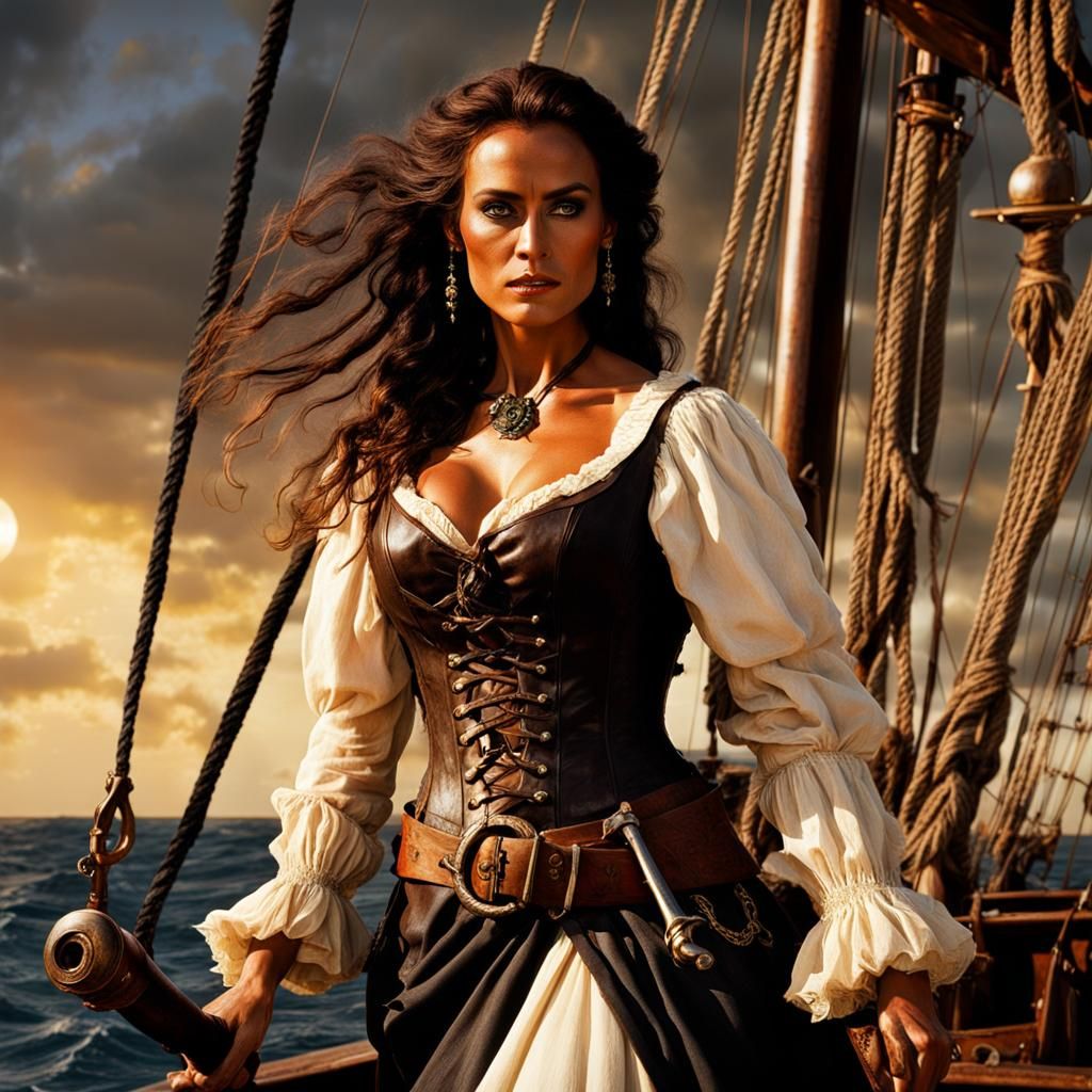 Pirate Bride on the High Seas