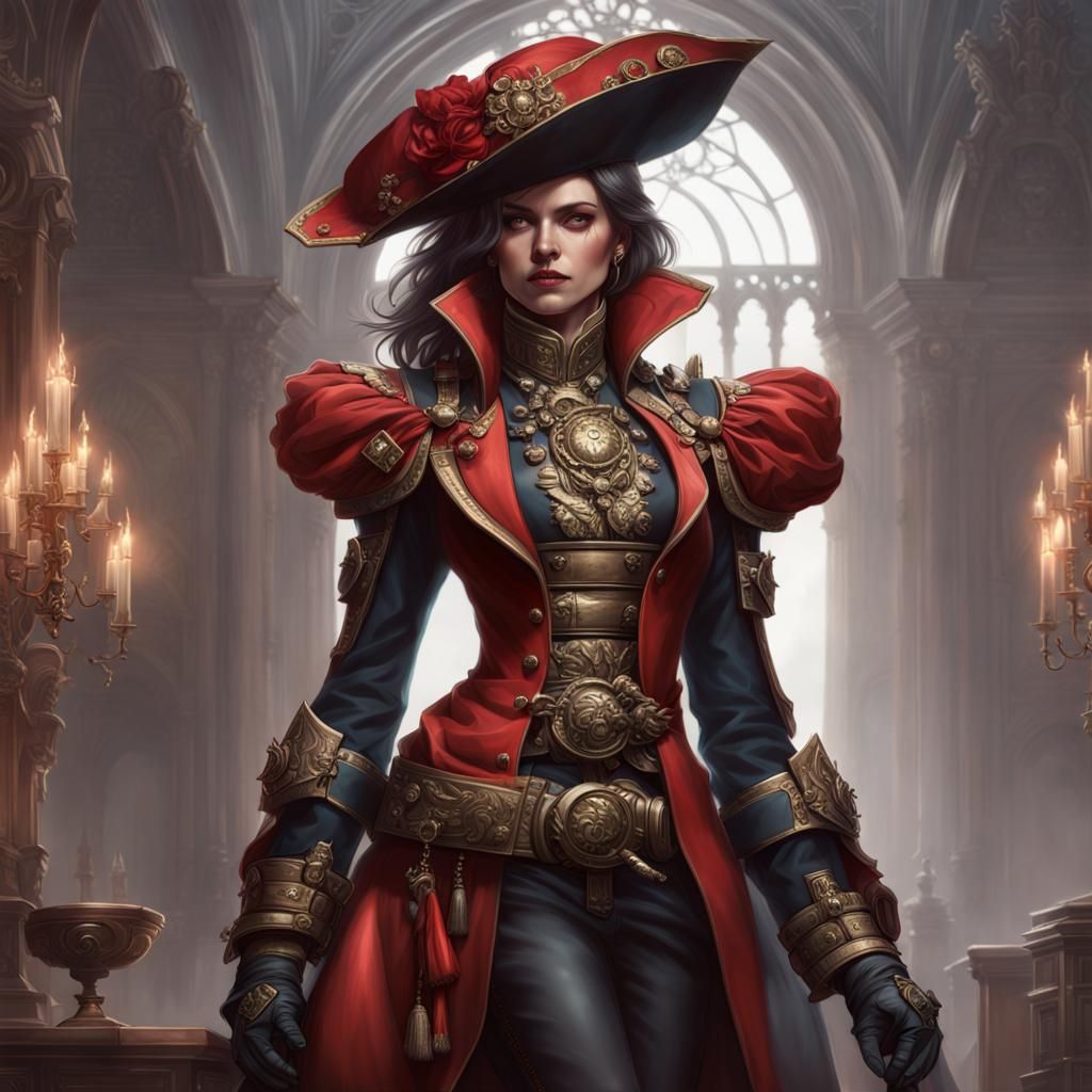 Warhammer 40K Noblewoman in Neogothic Style