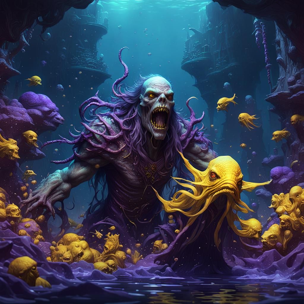 Deep Sea Vampires in Dark Fantasy Style