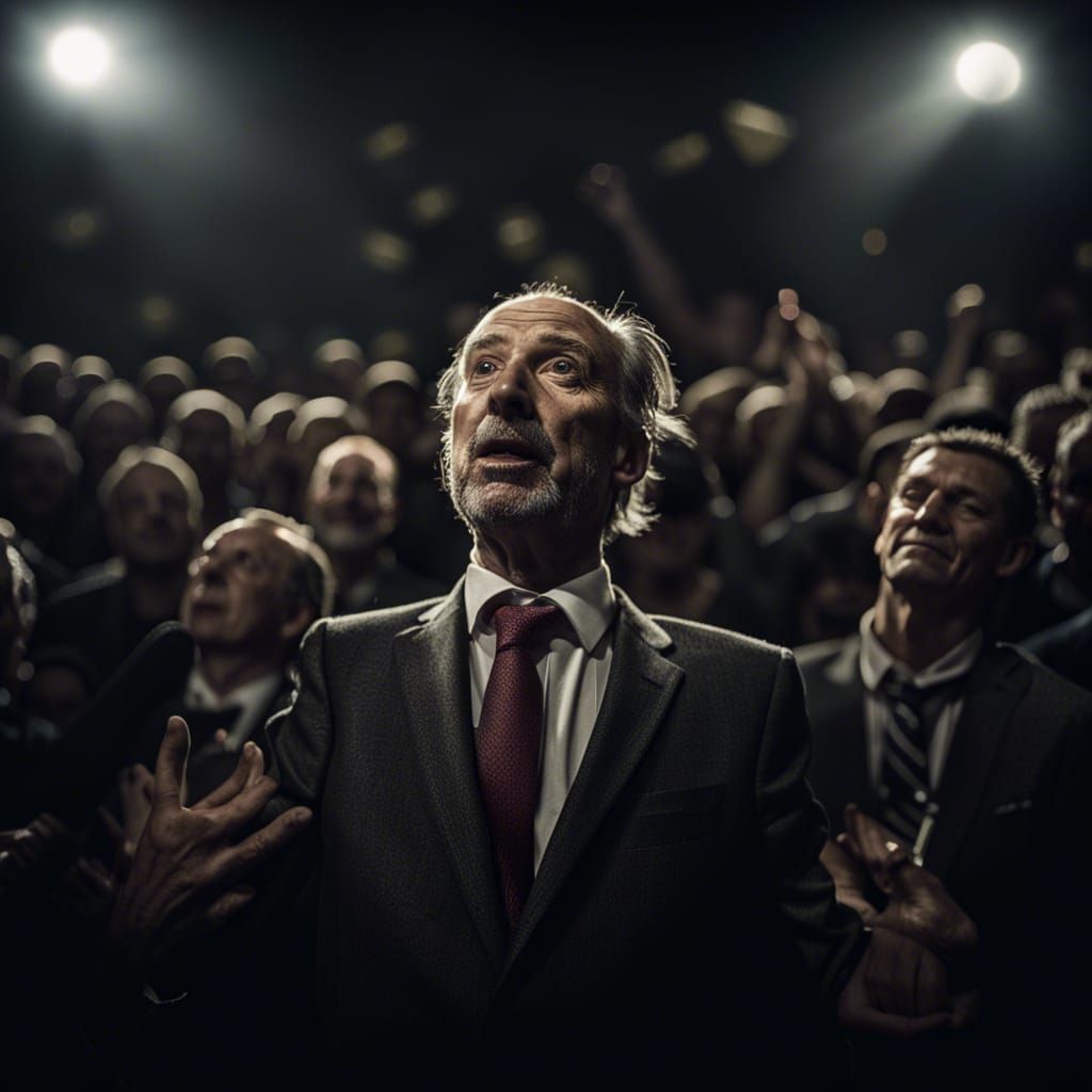 Ducks at Political Rally: Realistic Portrait