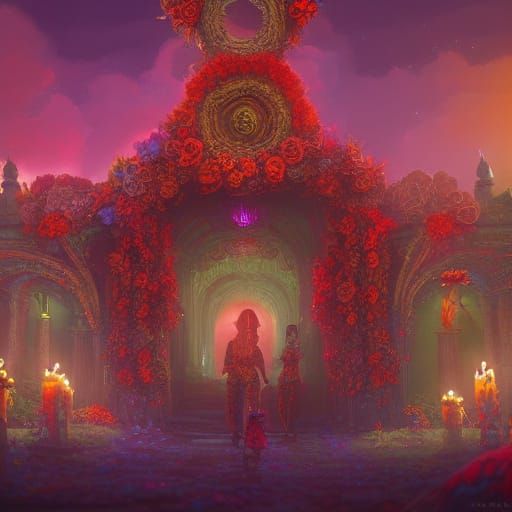 Vibrant Day of the Dead Celebration