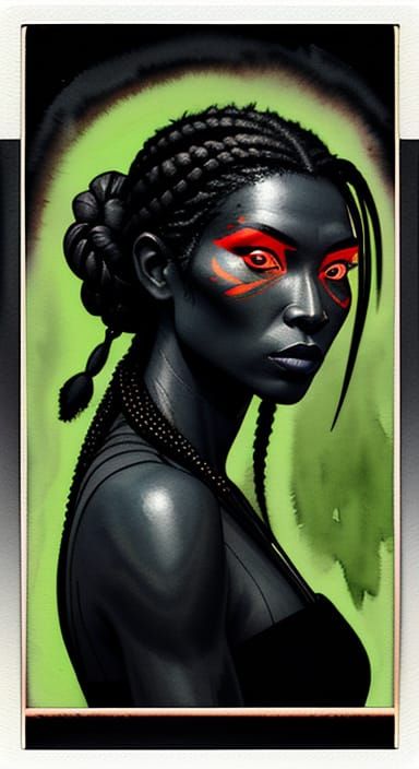 Jungle Explorer in Ligne Claire Watercolor Style