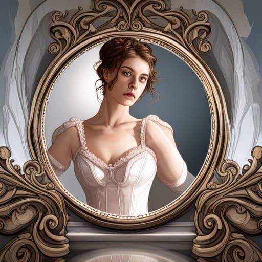 Crossdresser Ballerina Portrait in Volumetric Lighting