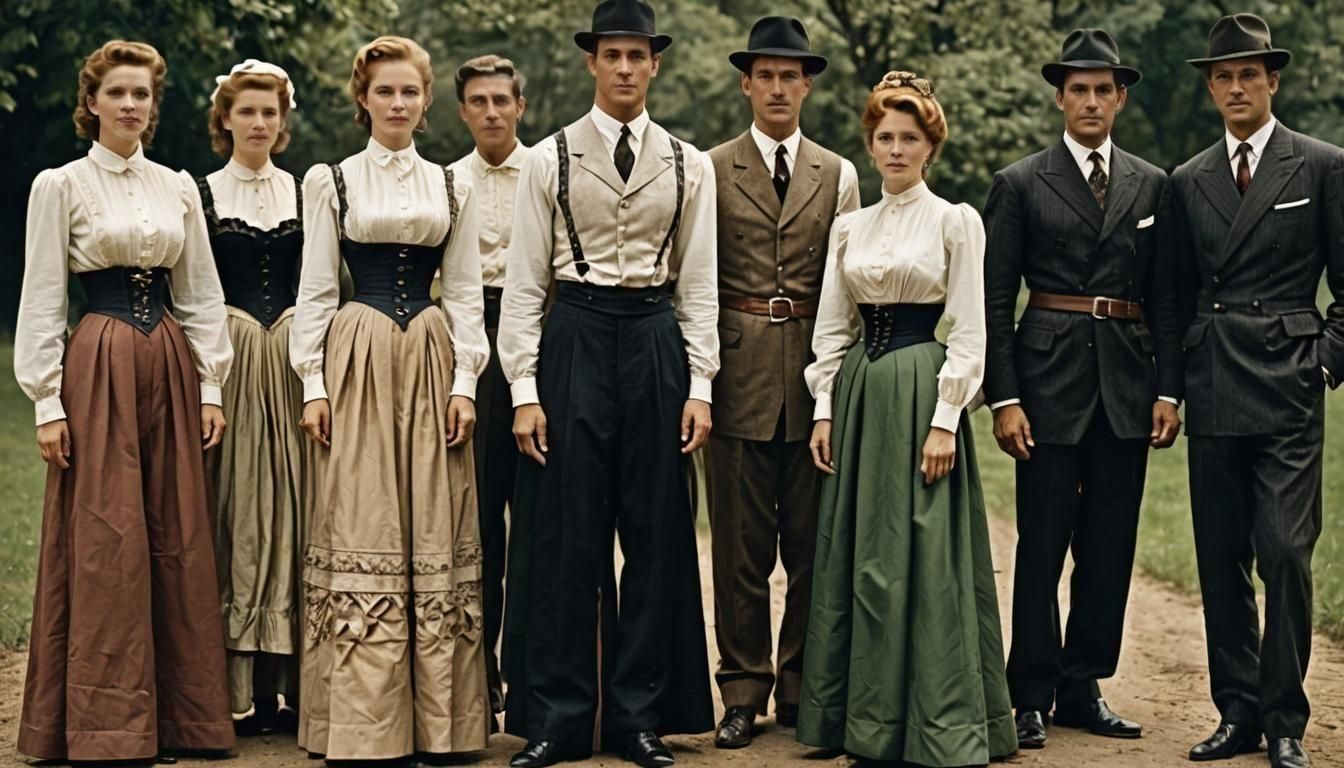 Historical Fashion: Women in Corsets and Men in Suits