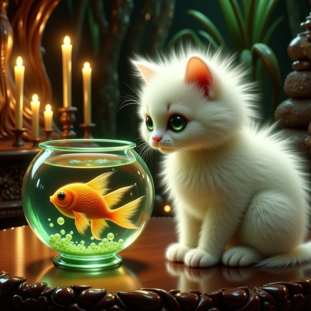 Seahorse Flying High in Surreal Sky