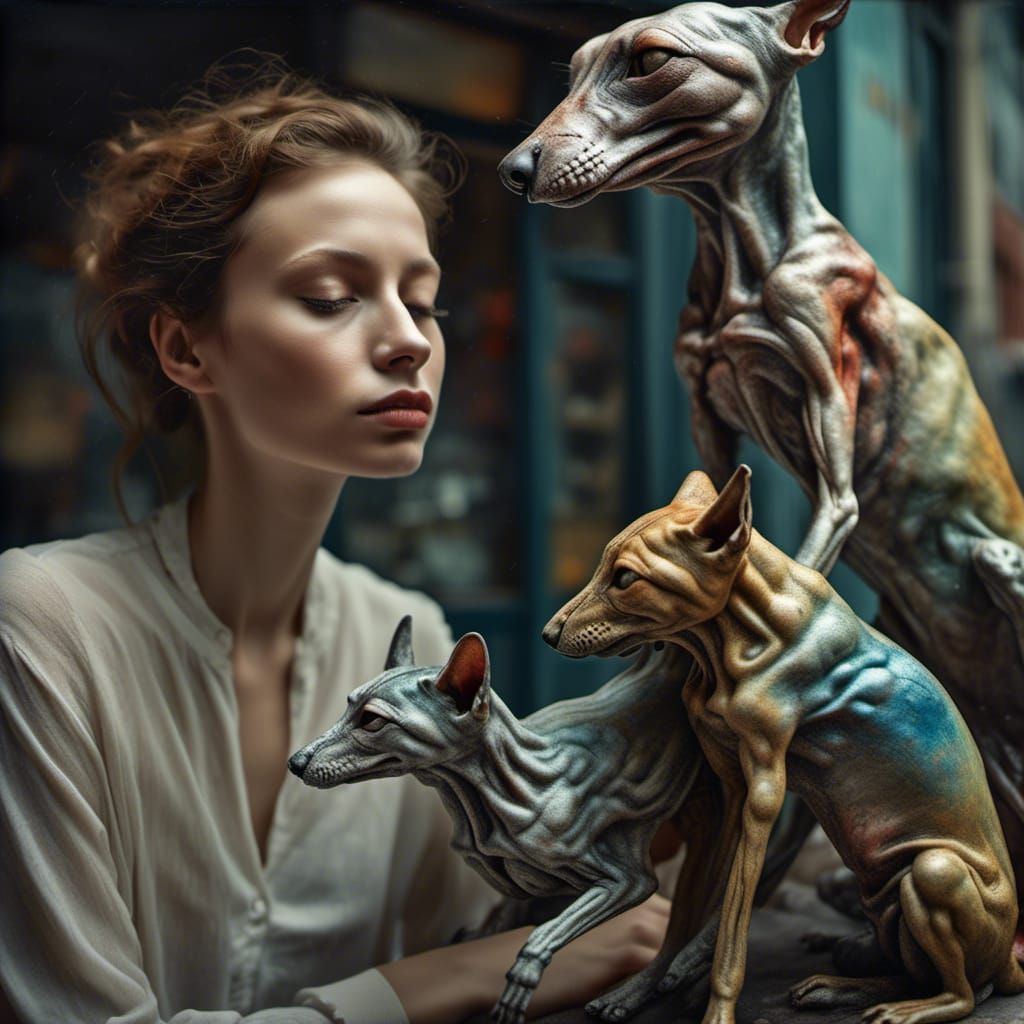 Polychromatic City Life with Alien Pets