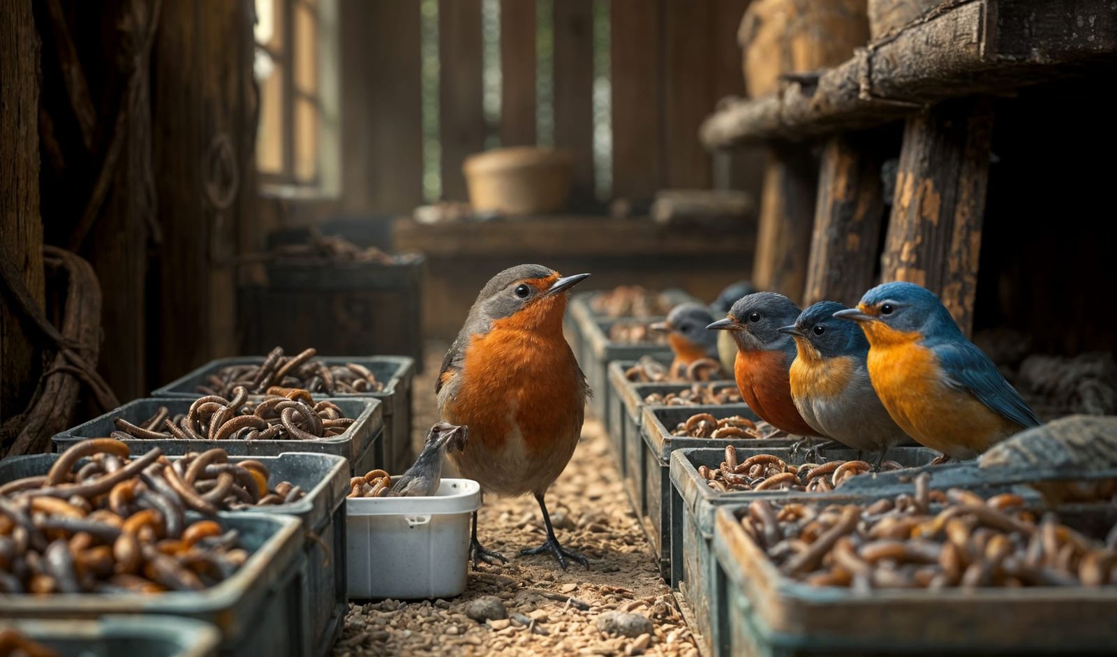 Robin Earthworm Farmer Sells Worms