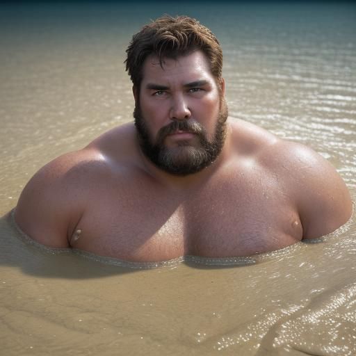 Man Sinking in Quicksand: Professional Portrait Photography