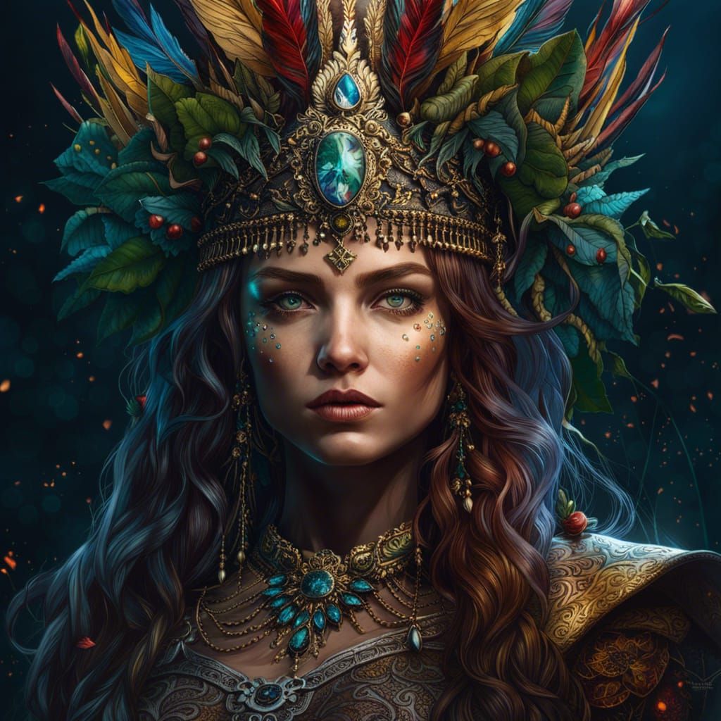 Cursed Fantasy Queen: Detailed Octane Photograph