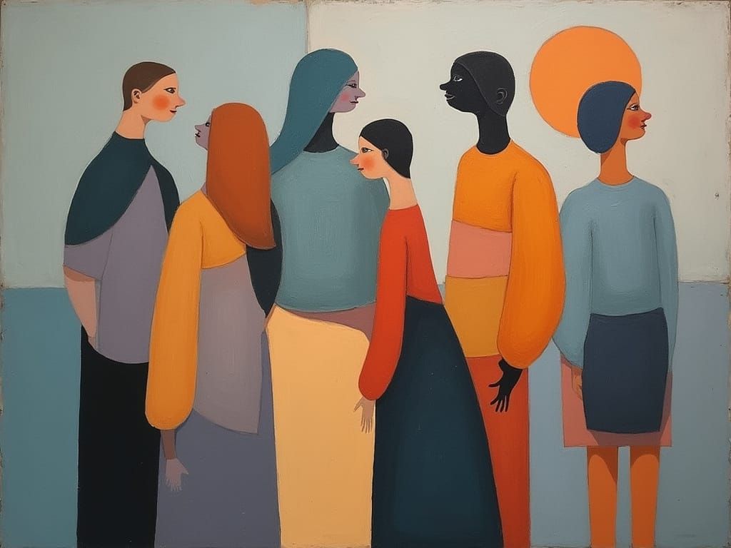 Abstract Figures in Geometric Style