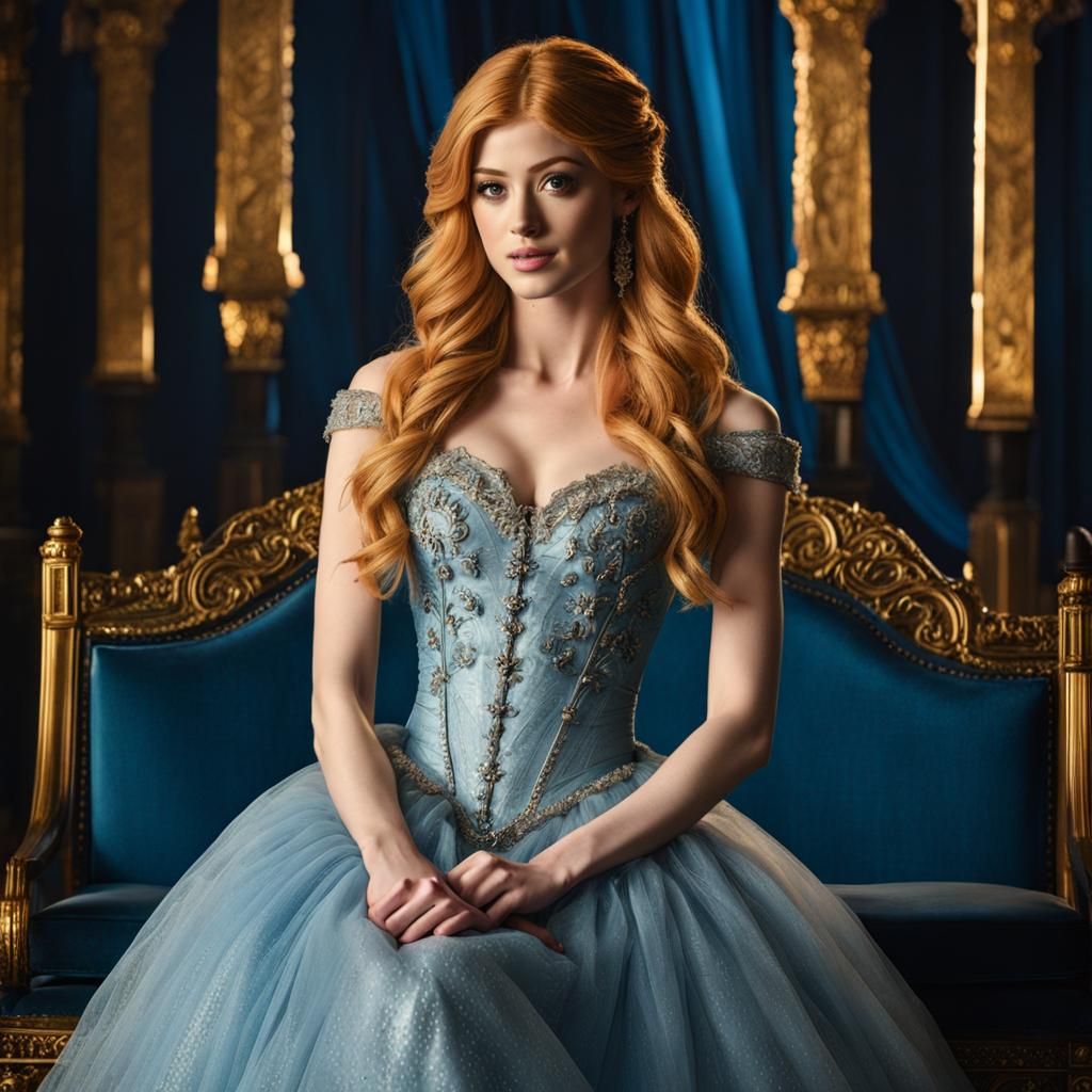 Katherine McNamara as Cinderella Full Body