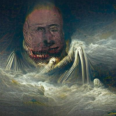 Horrific Billionaire Fusion in Doré Style