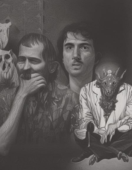 Parasitic Monkey Chest Illustration From a Book