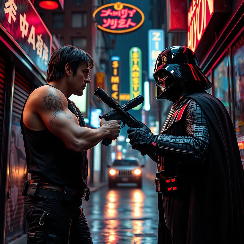 Rambo and Darth Vader