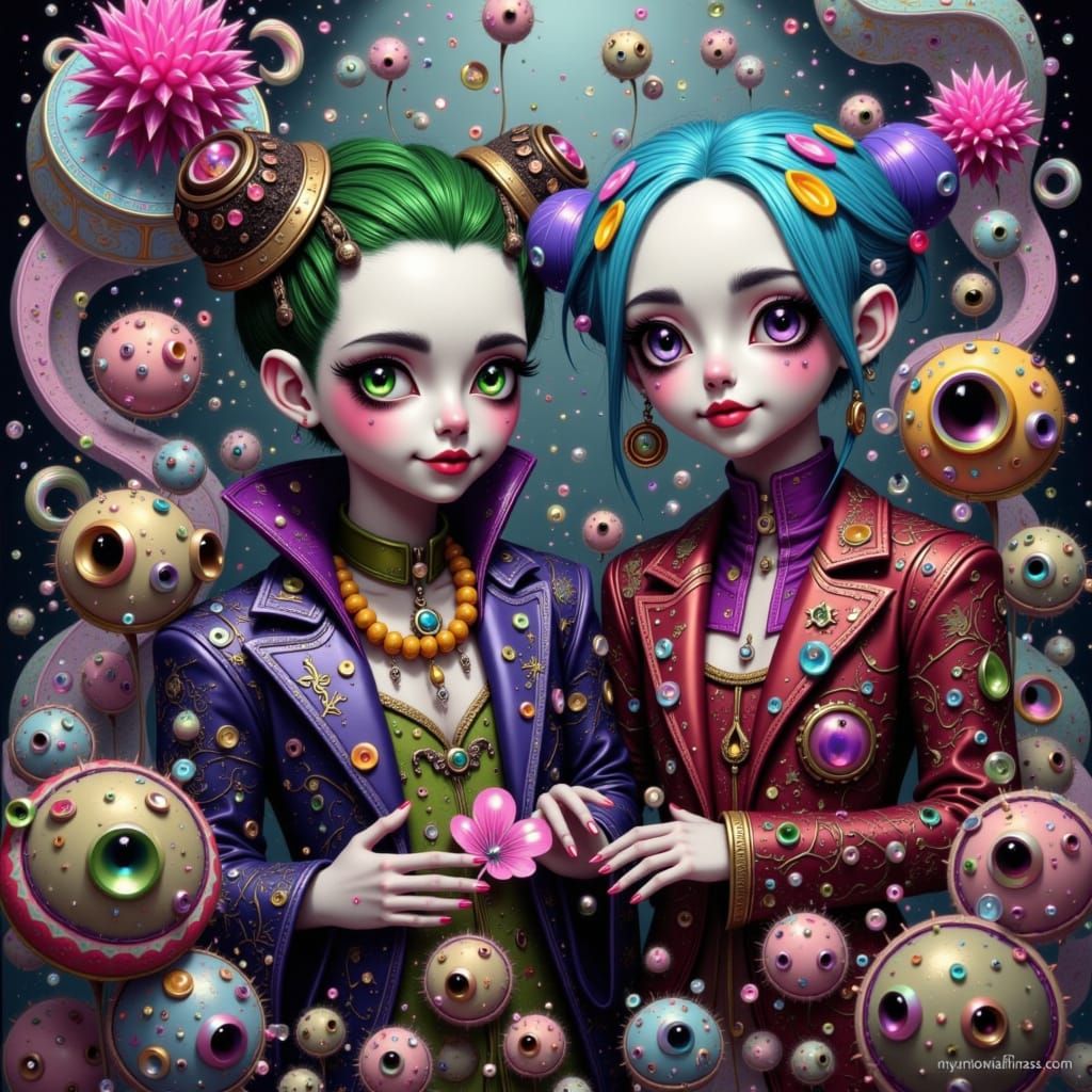 Joker and Harley Quinn in Dreamlike Realm