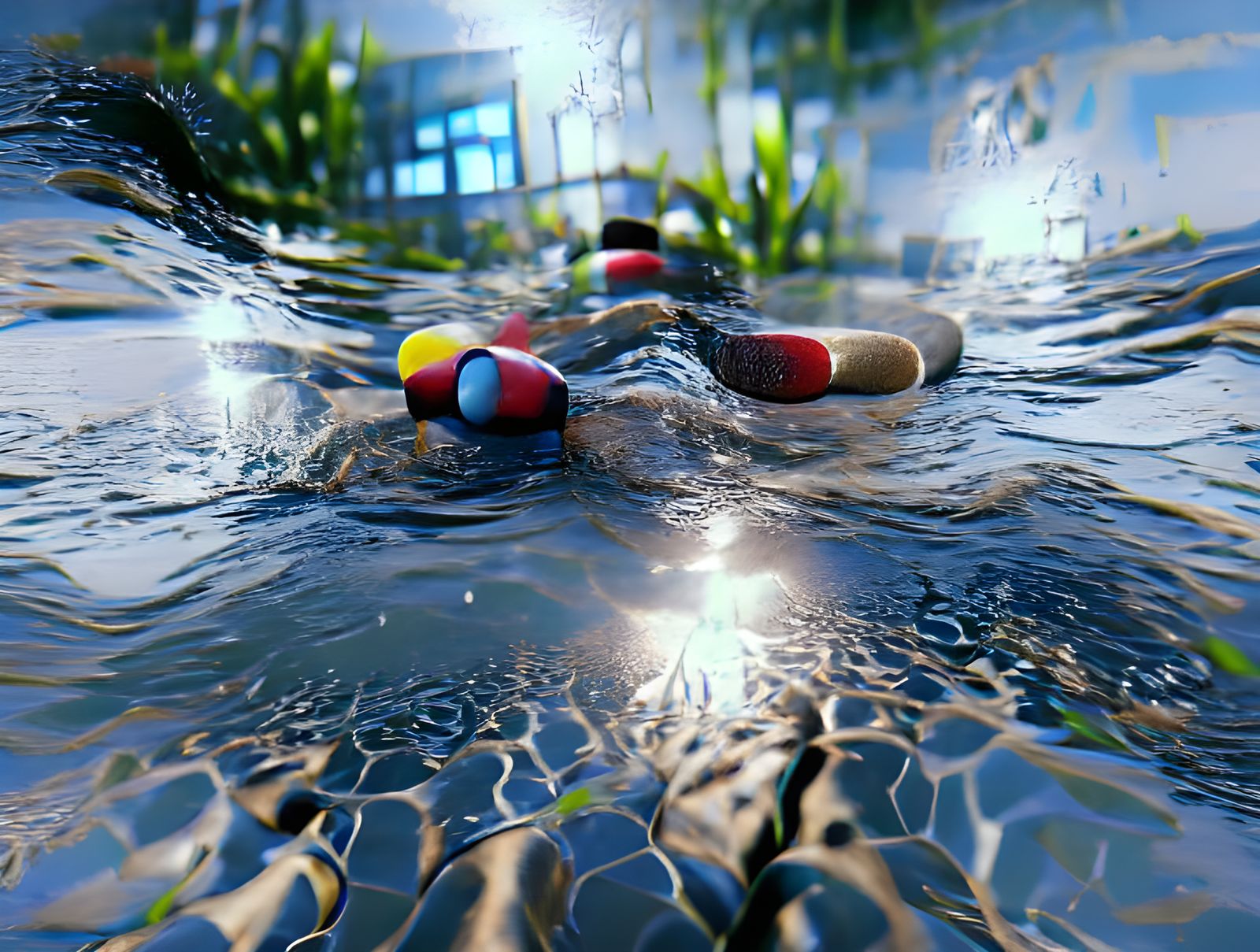 Ultrarealistic Water with Molecular Effects in 8K HDR