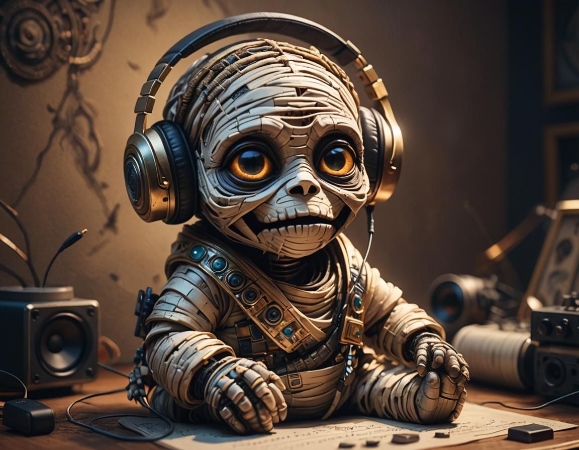 Ethereal Mummy Enjoys Moody Melodies