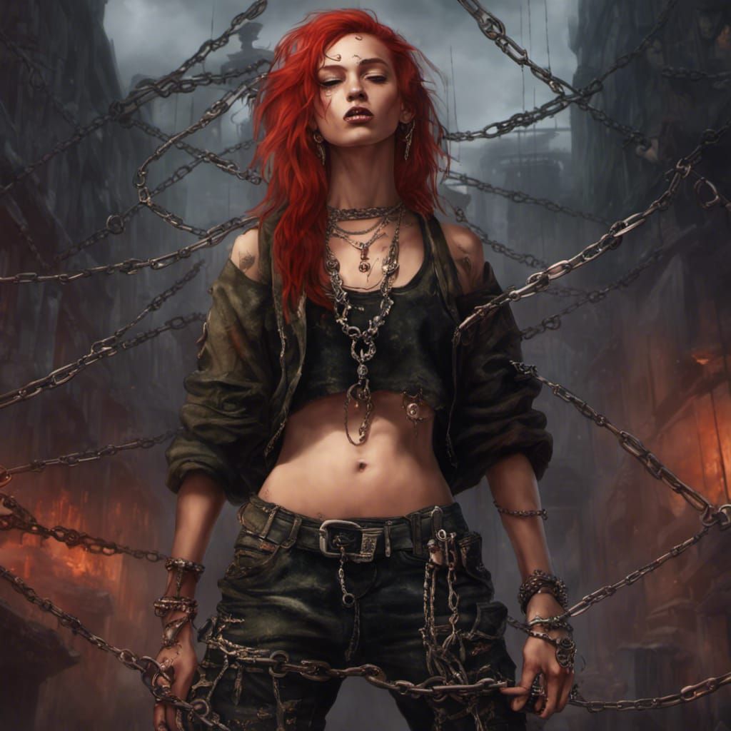 Woman with Spiked Crown, Digital Concept Art