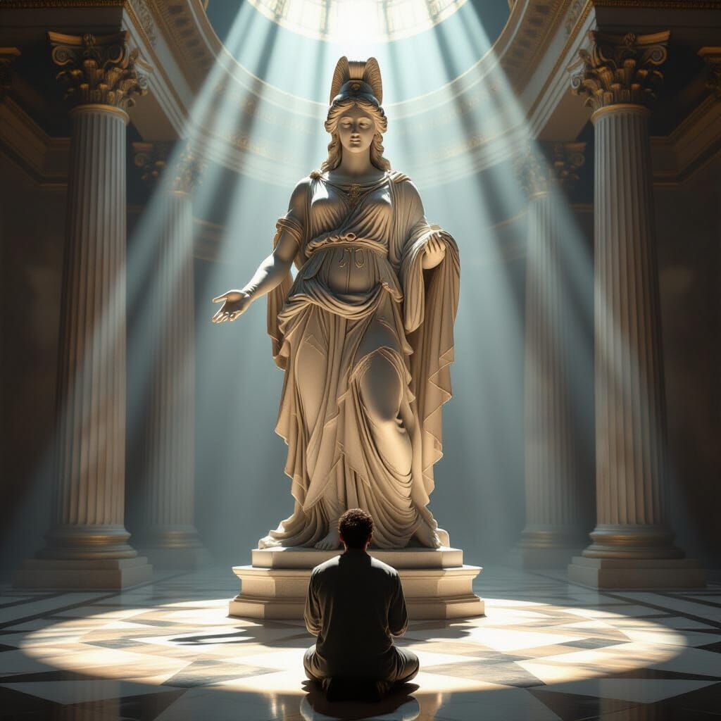 Renaissance Statue of Athena Inspires Devotion