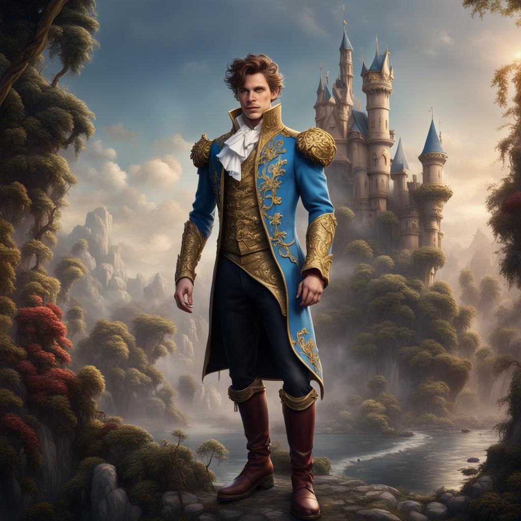 Fantastical Prince Charming Detailed Matte Painting