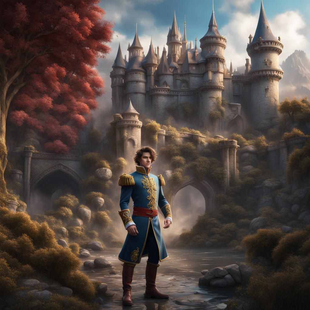 Fantastical Prince Charming Detailed Matte Painting