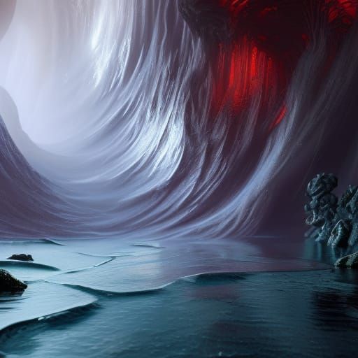 Spinning Water Drop in Detailed Matte Painting