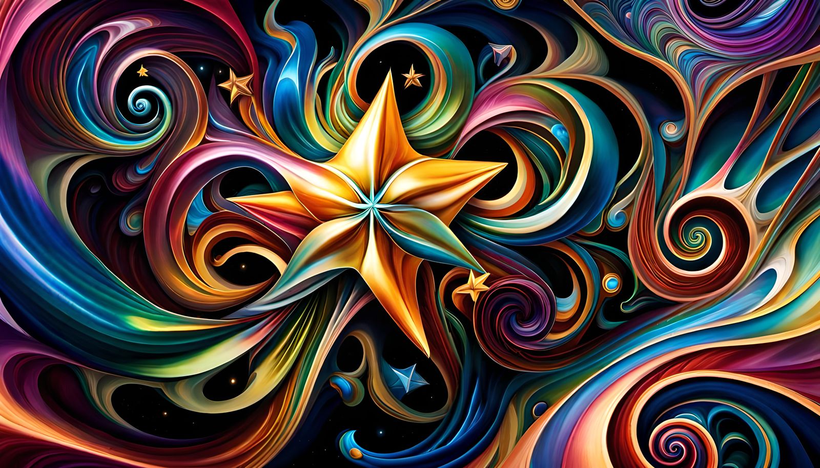 Iridescent Star-Beings in Electromagnetic Plasma: Impasto Ar...