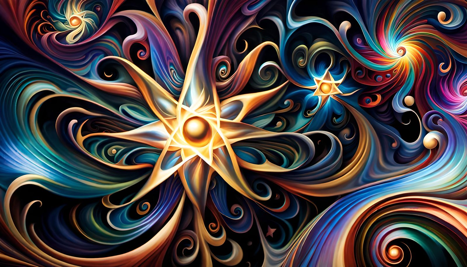 Swirling Star-Beings in Electromagnetic Plasma: Impasto Oil