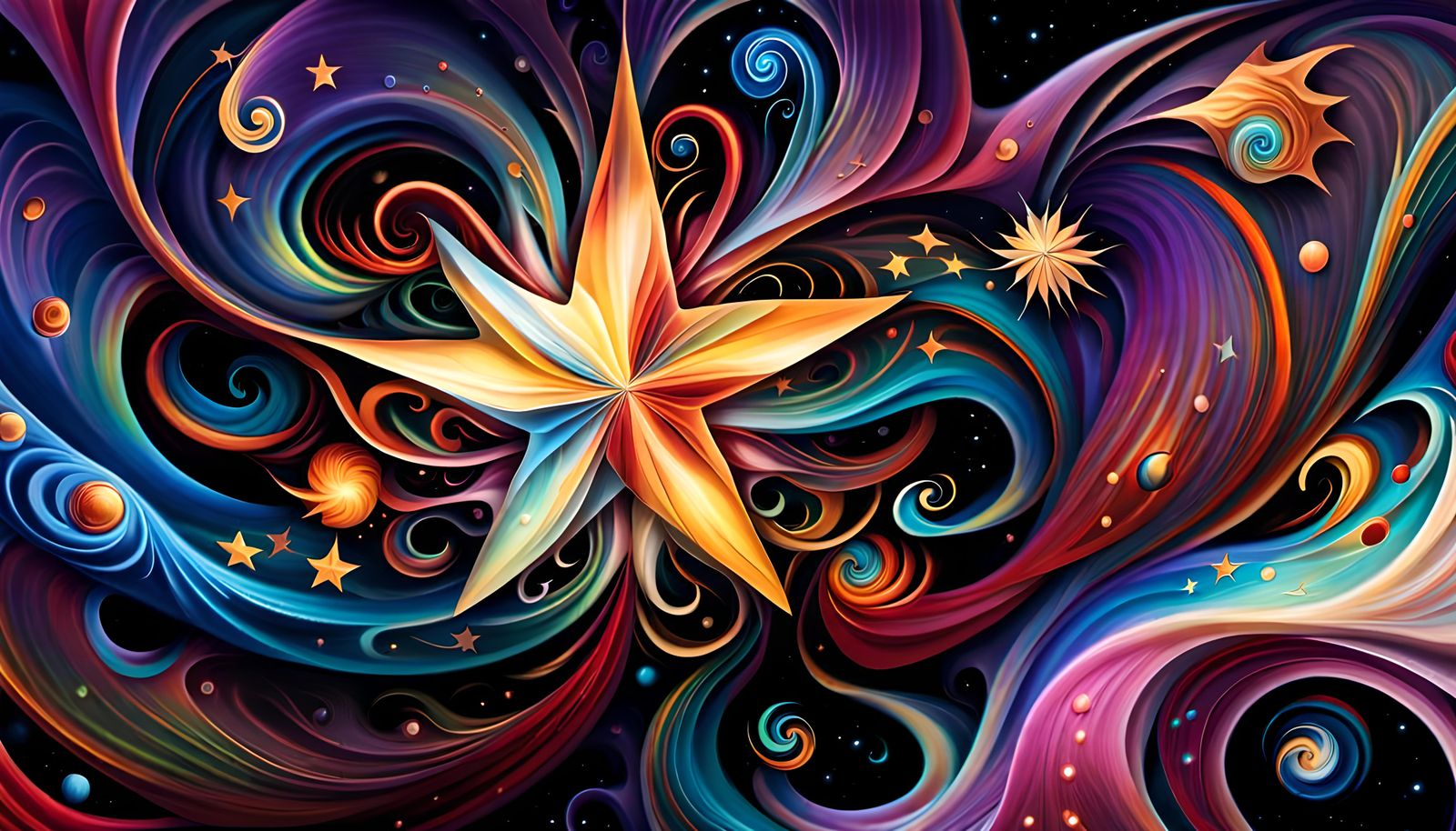 Swirling Star-Beings in Vivid Electromagnetic Field