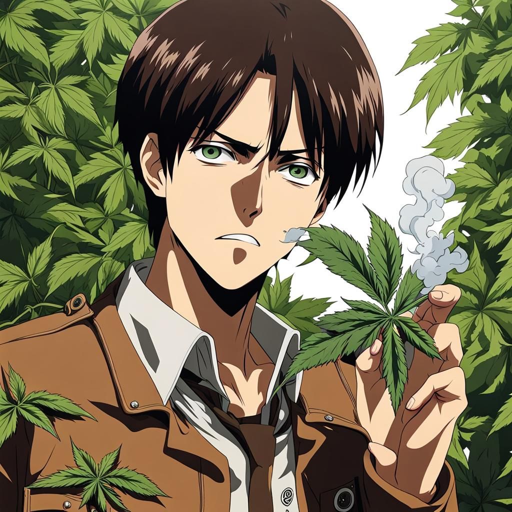 Eren Yeager Smoking Weed: Attack on Titan Fan Art