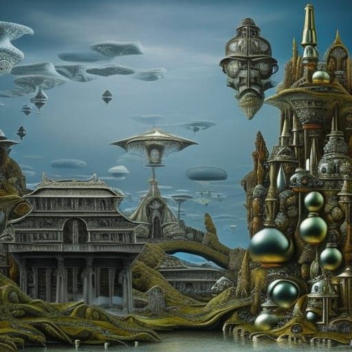 Post-Apocalyptic Wonderland: Art Nouveau Surrealism