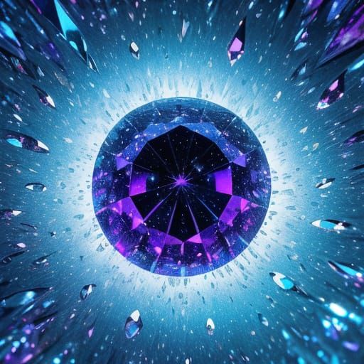 Crystal Clear Water Droplets Refract Light in Hyperrealistic...