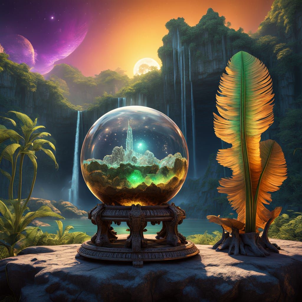 Surreal Ancient Civilization Masterpiece in Tropical Paradis...