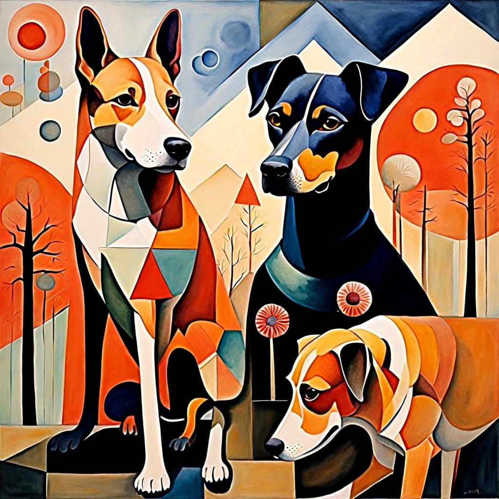 Surreal Canine Figurative Paintings with Dreamy Qualities