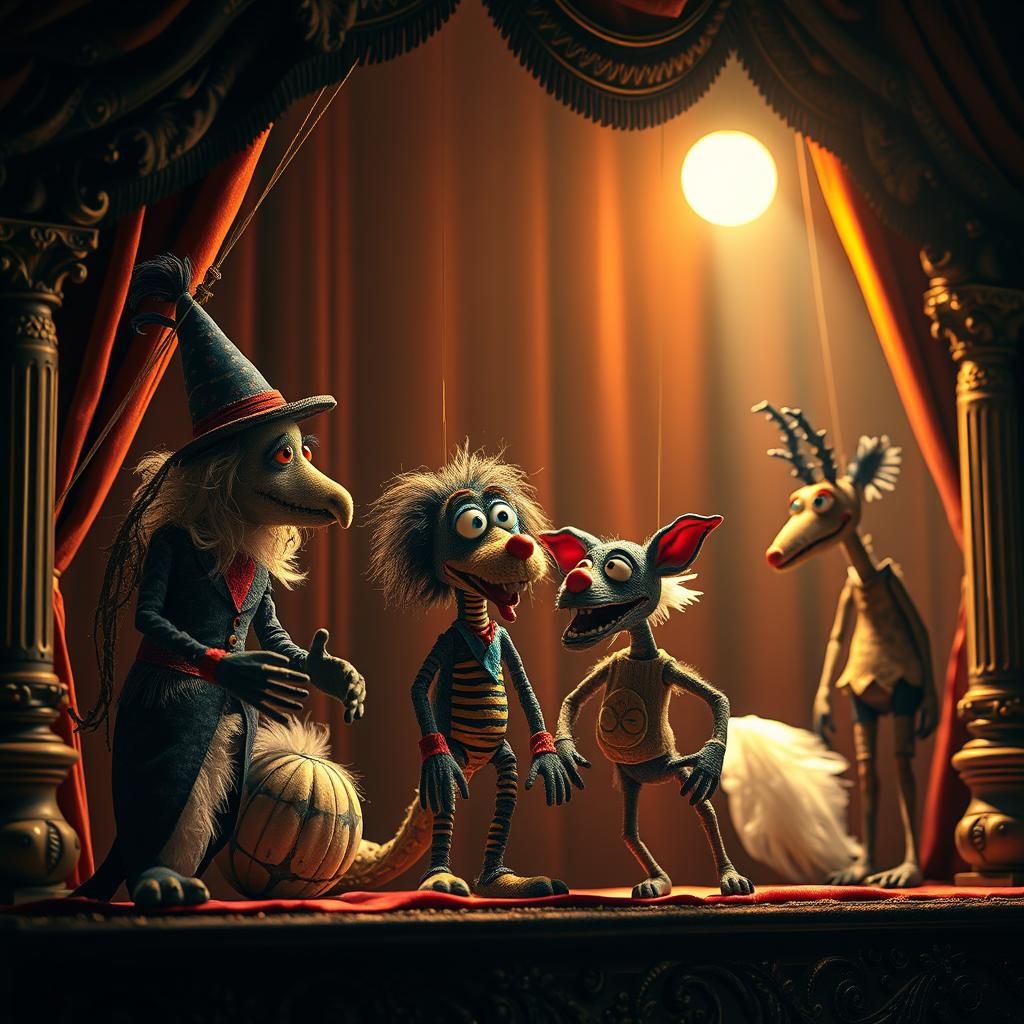 Ornate Puppets Display Inspired by Fantasy Realism