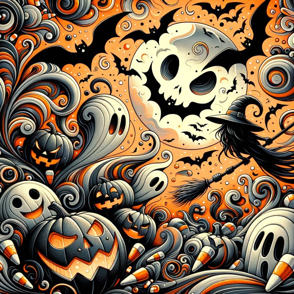 Abstract Halloween Night Image