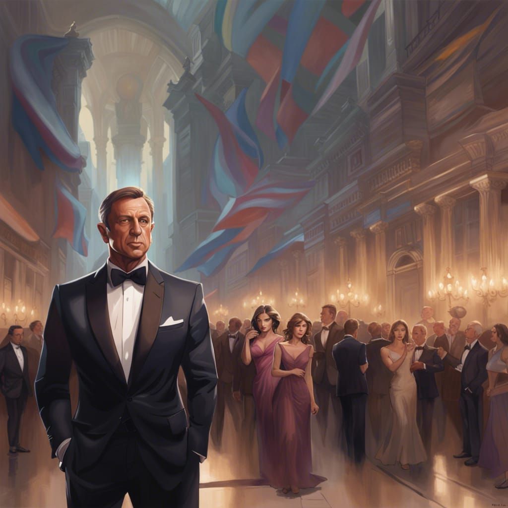 Detailed Portrait of Celebrities in Art Nouveau Style