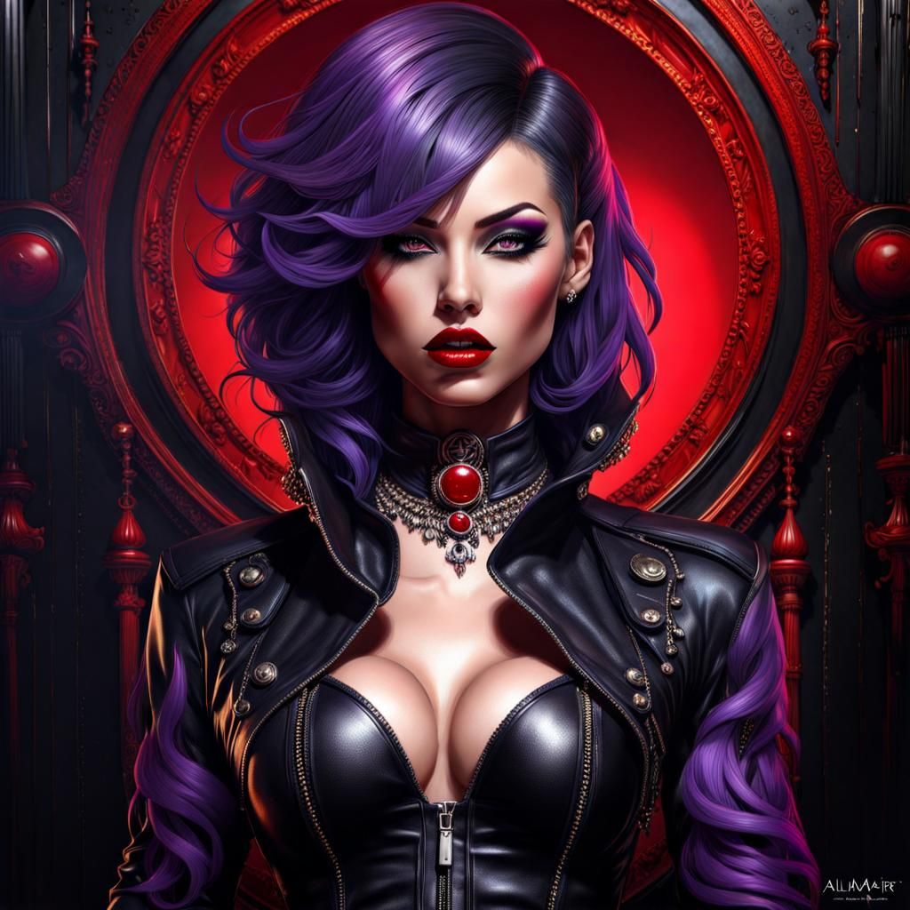 Gothic Portrait of a Beautiful South African Mistress