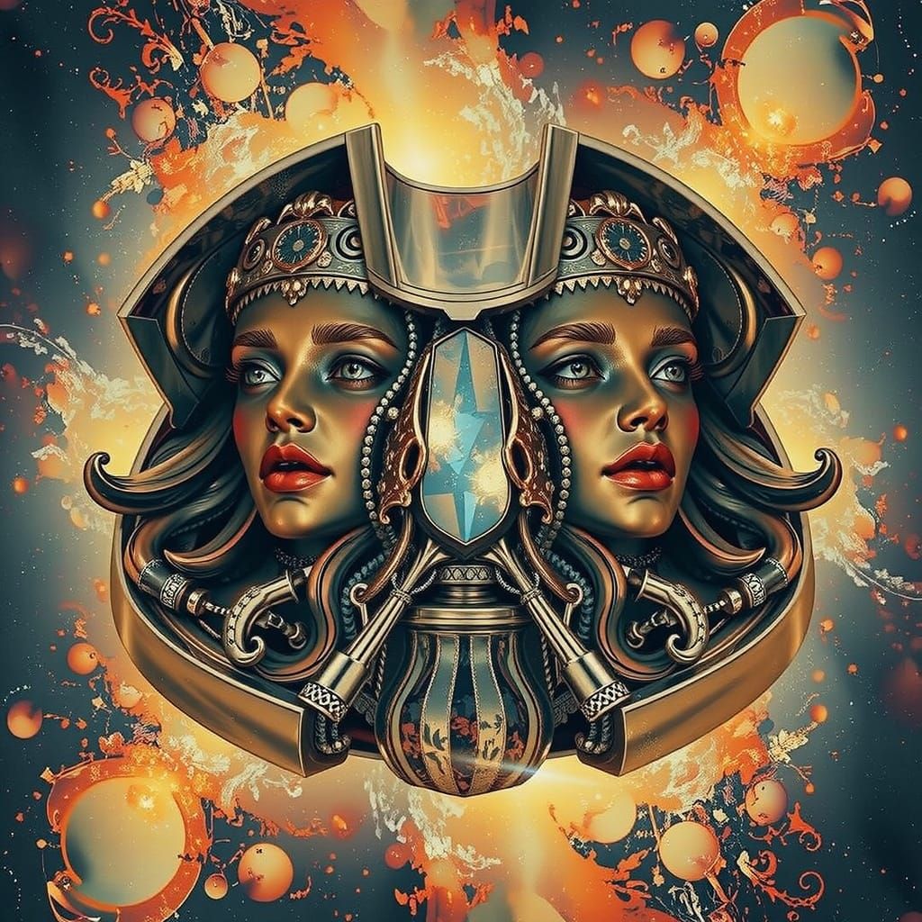 Hyperrealistic Sculpture of Reflected Glory in Fine Detail