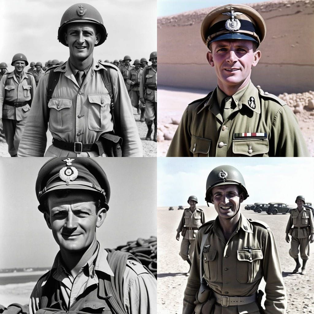 WWII General Montgomery at El Alamein