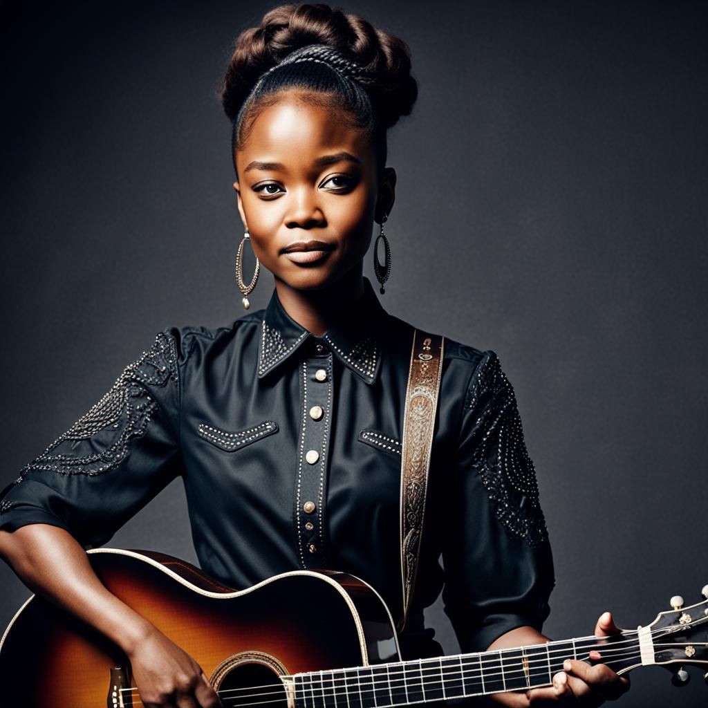 Country Singer Portrait Generated by AI