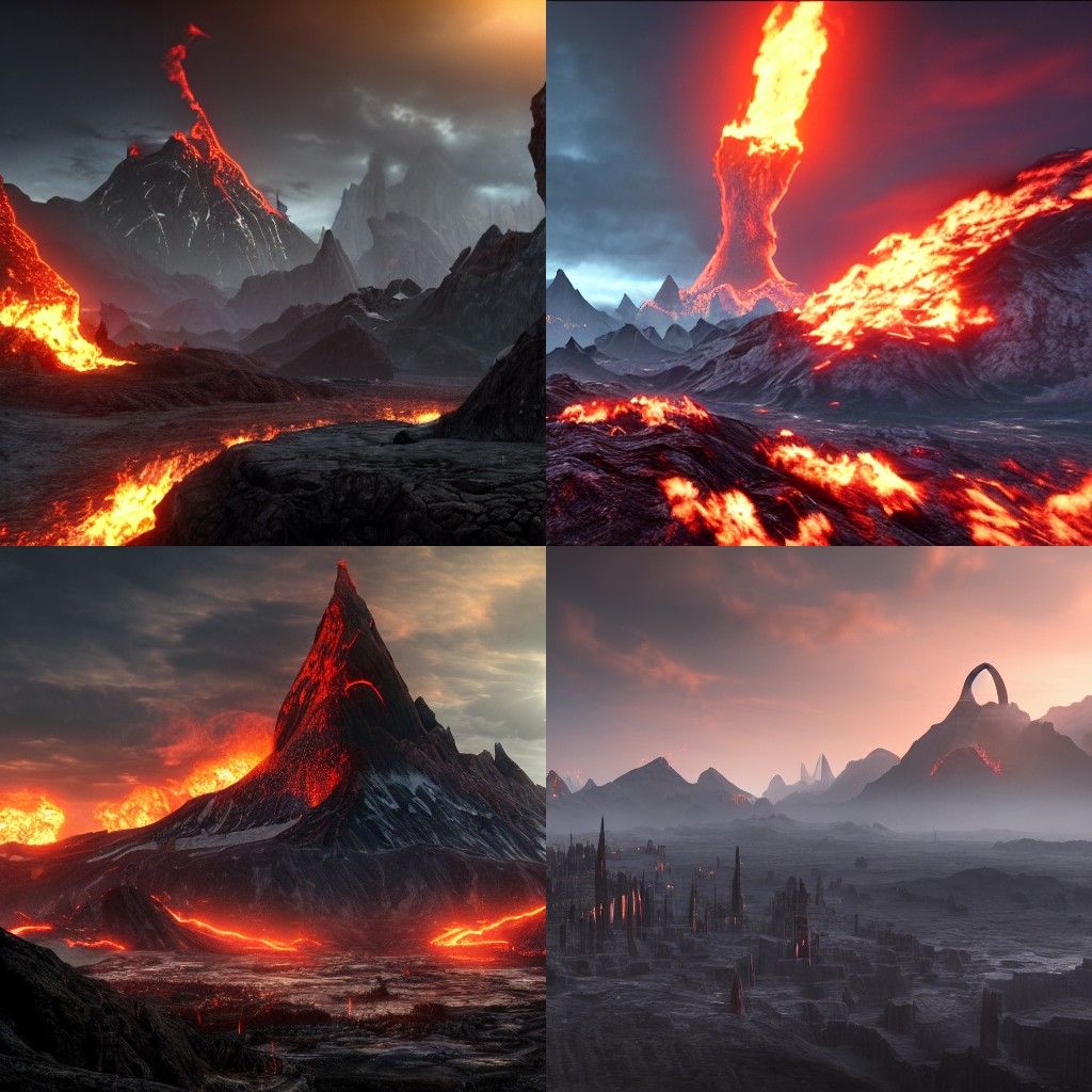 Photorealistic Mordor in 8K Resolution