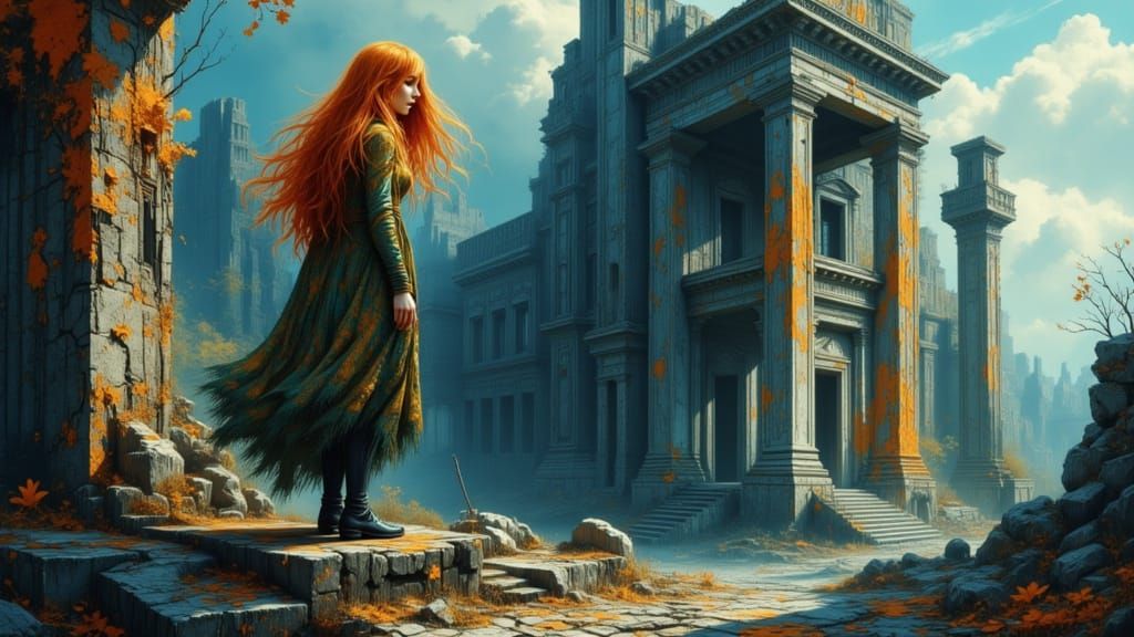 Anna Conda Finds Elysium Ruins in Brutalist Style