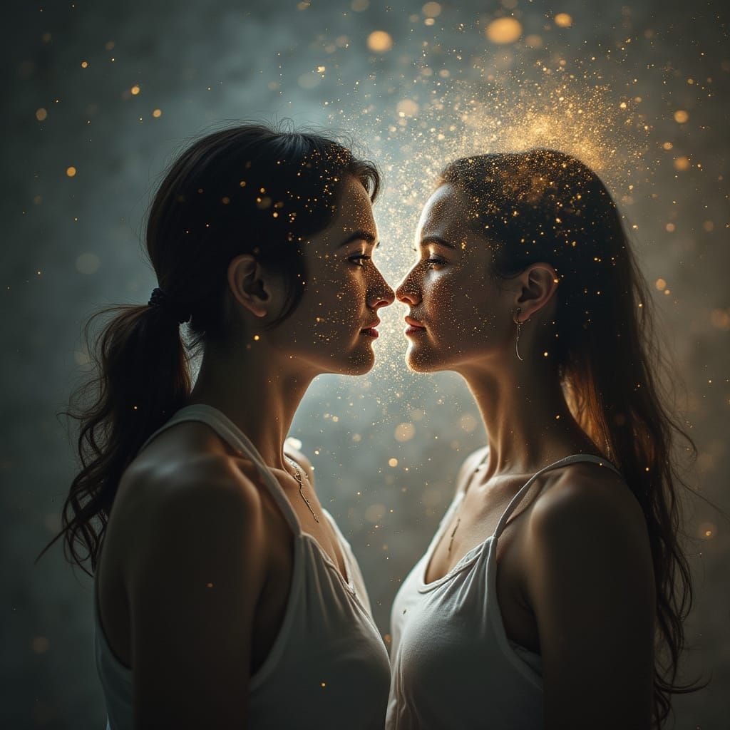 Woman Projecting Her Inner Self