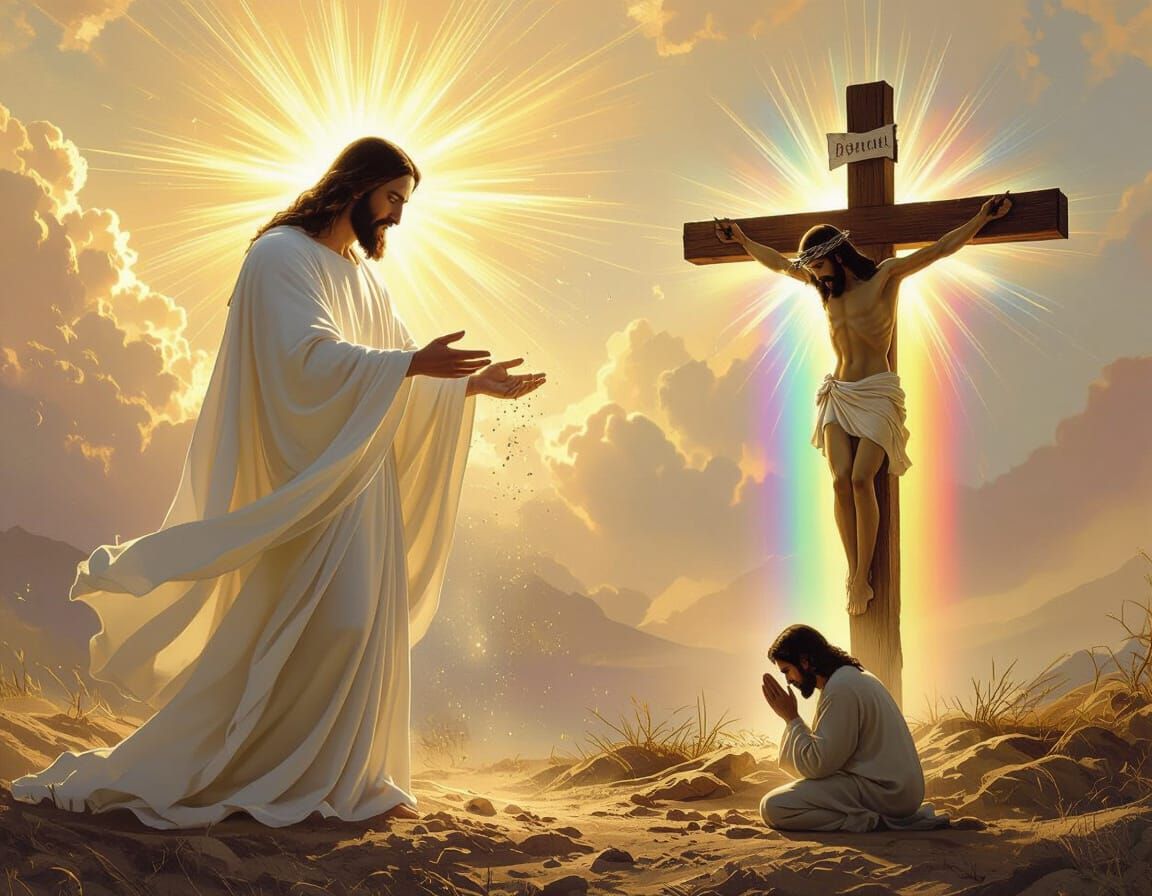 God Creating Man: A Divine Scene of Redemption